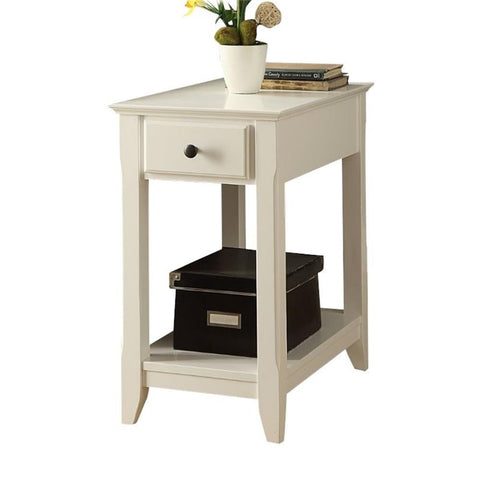 Acme Bertie End Table in White