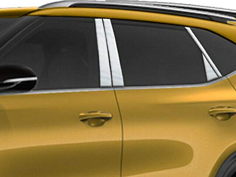 QAA is Compatible with Kia Seltos 2021-2021 8 Piece Stainless Steel Pillar Post Trim, PP71862