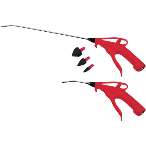 ATD Tools 8738 2-Piece Deluxe Air Blow Gun Set with 4"/13" Angled Nozzle and Rubber Tip