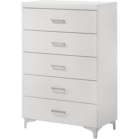 Acme Casilda 5-Drawer Wooden Chest in White