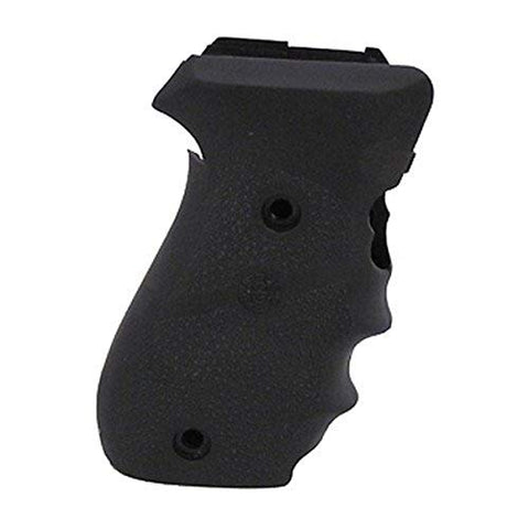Hogue OverMolded Rubber Grip with Finger Grooves for SIG SAUER P220 American DA/SA DAK, Black - 20000