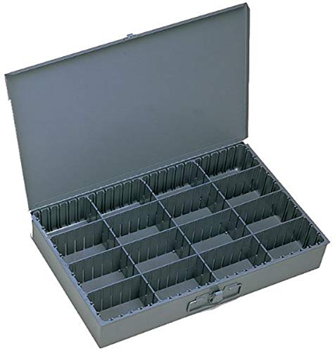 Individual Large Steel Compartment Box Adjustable Opening Expando Gray