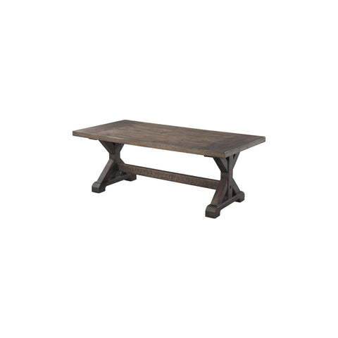 Picket House Furnishings Flynn Trestle Coffee Table in Walnut