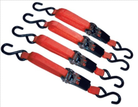 Advanced Tool Design Model ATD-8072 4 Piece Ratcheting 15 ft. Tie Down Set