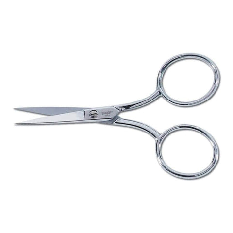 Gingher 4" Large Handle Embroidery Scissors to Cut Fabric & Needlework