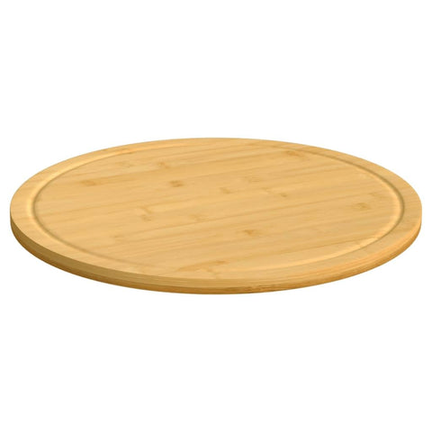 vidaXL Chopping Boards Set - Long-lasting Bamboo Material, Versatile Kitchen Tool, Built-in Juice Groove, Easy to Clean, Unique Aesthetic - 6 pcs, Ã˜15.7"x0.6"