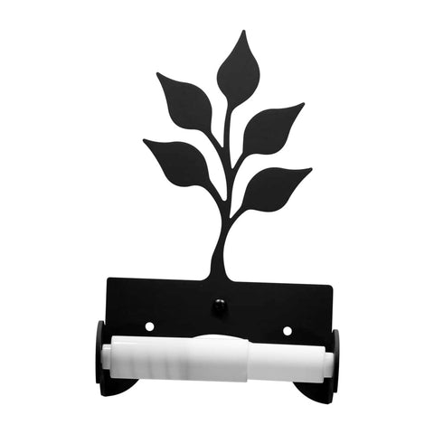 Village Wrought Iron Traditional Style Leaf Toilet Tissue Holder