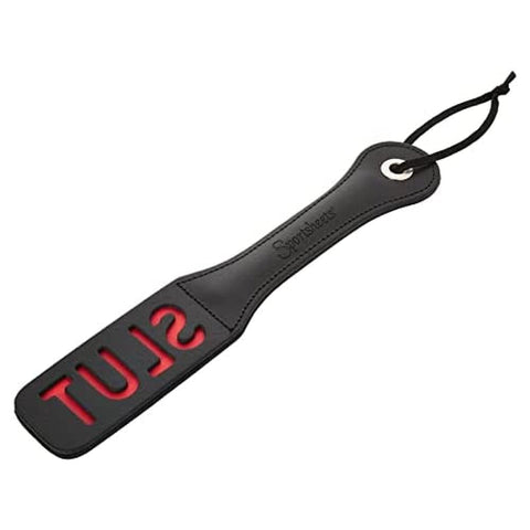 Sportsheets 12" Leather Impression Paddle, Slut
