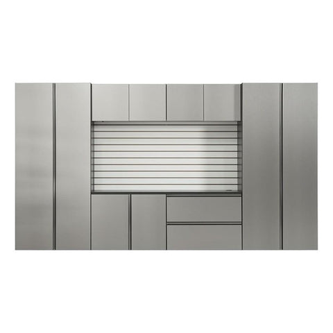 Klair Living Nova Series 7-Piece Engineered Wood Garage Cabinet Set in Gray