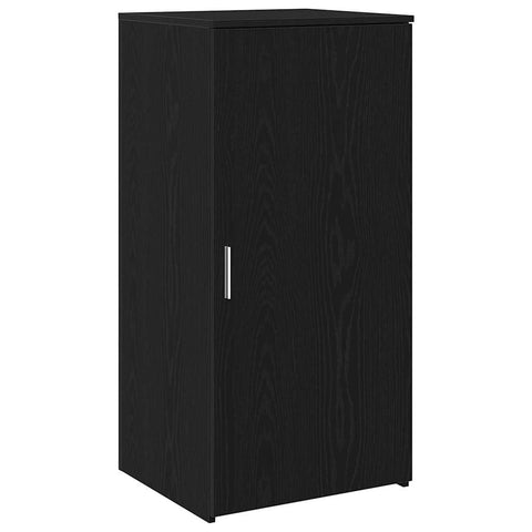 vidaXL Storage Cabinet Black Engineered Wood Compact Storage Cabinet