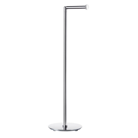 SMEDBO Free Standing Hinged Toilet Paper Holder and Spare Toilet Paper Holder, Brass