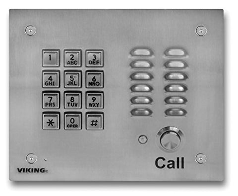 Handsfree Phone w/ Key Pad - Stainless