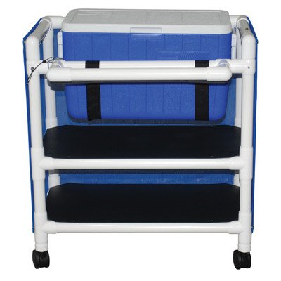 MJM International 810-2 Hydration Cart with 48 Quart Ice Chest Color: Royal Blue, Cover Type: Vinyl