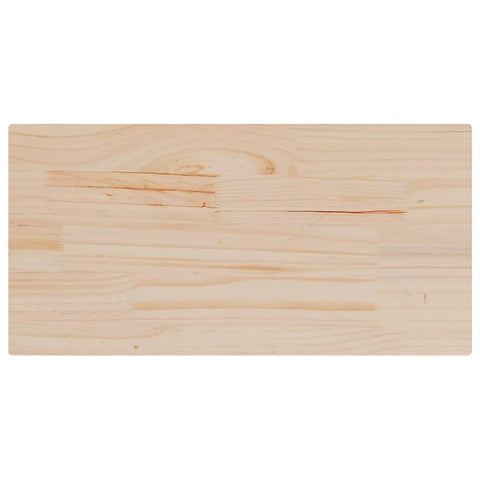 vidaXL Rustic Solid Pine Wood Table Top 35.4in X 17.7in Rectangular Surface for Dining Room Commercial Use Easy Maintenance Natural Finish Set of 4 Tops Tabletop Replacement Wooden Board Furniture