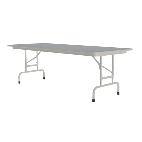 Correll Cfa3072Px-15 . 75 Inch High-Pressure Top Folding Tables - Adjustable Height - Gray Granite