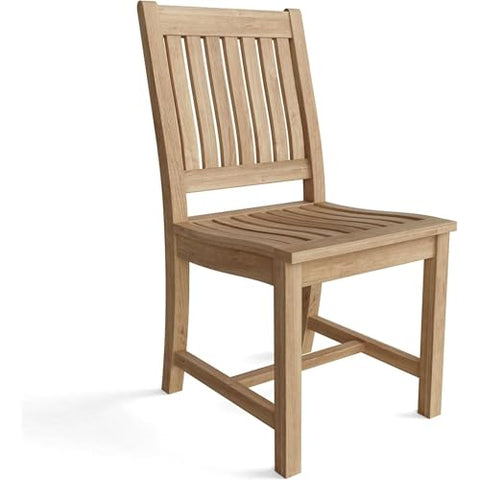 Oakestry Kingston Patio Armchair Built from Grade-A Teak, Offering Sculpted Seating, Elegant Design, and Outdoor Strength