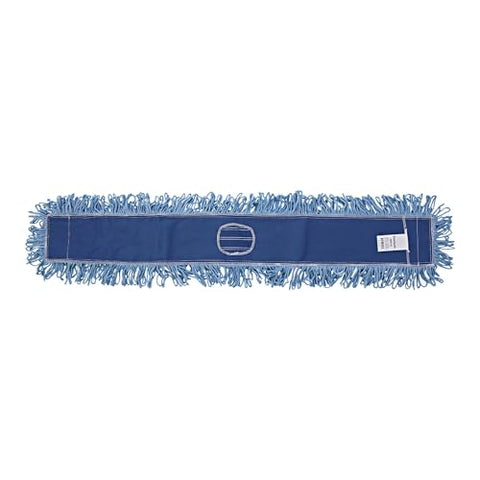 Dust Mop Head Cotton/synthetic Blend 48 inch X 5 inch Blue