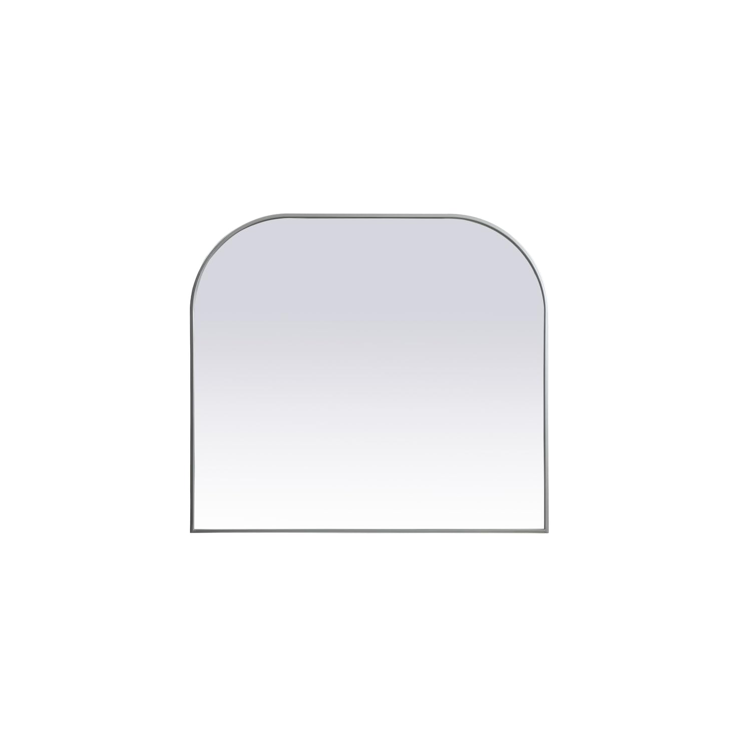 Elegant Decor Metal Frame Arch Mirror 42x38 Inch in Silver– KARTiT