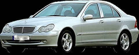 QAA is Compatible with 2001-2007 Mercedes C Class 6 Piece Stainless Pillar Post Trim PP23082