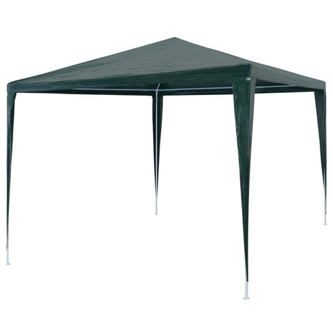 vidaXL Waterproof Party Tent PE Green 9.8'x9.8' | Outdoor Canopy with Rust-Resistant Steel Frame | Easy to Assemble Garden Gazebo | UV-Resistant Partytent for Outdoor Gatherings