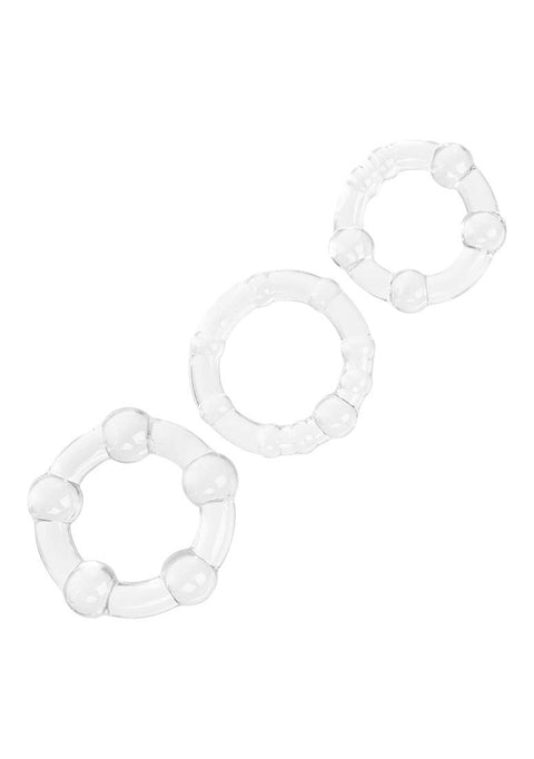 California Exotic Novelties Island Rings, Clear, 3 Pound