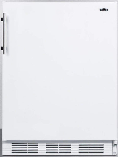 Summit 24" Refrigerator, Undercounter Fridge, 5.8 cu.ft. Capacity, ADA Compliant, ENERGYSTAR, White- FF61WADA