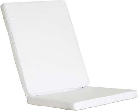 White Hinged Chair Cushions
