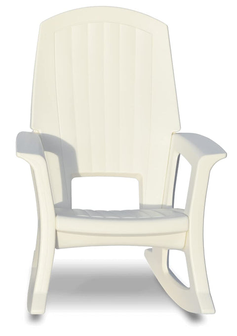 Rockaway Heavy Duty All-Weather Outdoor Rocking Chair By Semco Plastics - White