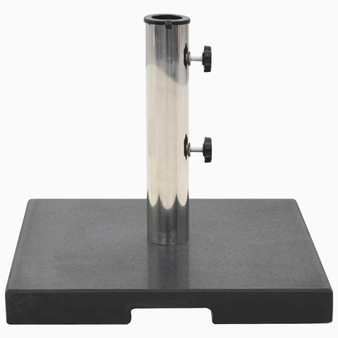 vidaXL Umbrella Base, Patio Umbrella Stand for Poles of 1.5"/1.9", Parasol Base, Weighted Base for Outdoor Garden Deck Porch, Square Granite 44.1 lb