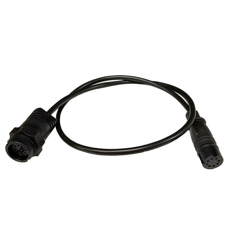 Lowrance 000-14068-001 7 Pin Transducer to Hook²/Reveal & Cruise Adapter, Black
