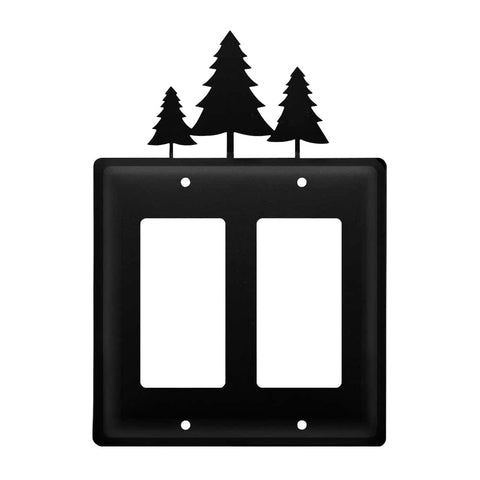 Pine Trees - Double GFI Cover