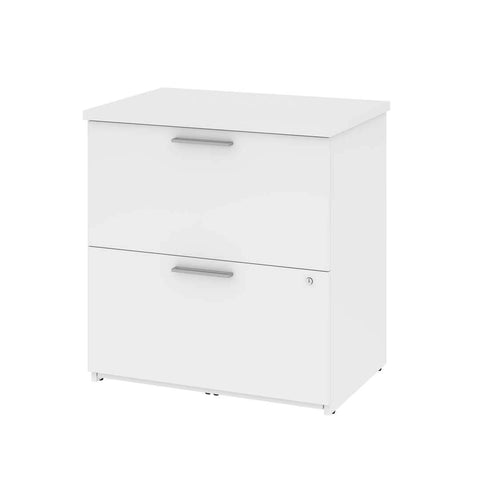 Bestar Universel 29W Lateral File Cabinet in White