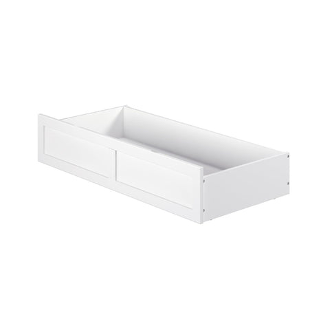 AFI Furnishings Under Bed Storage Drawer with Wheels - White, Large Capacity, Bedroom Organizer