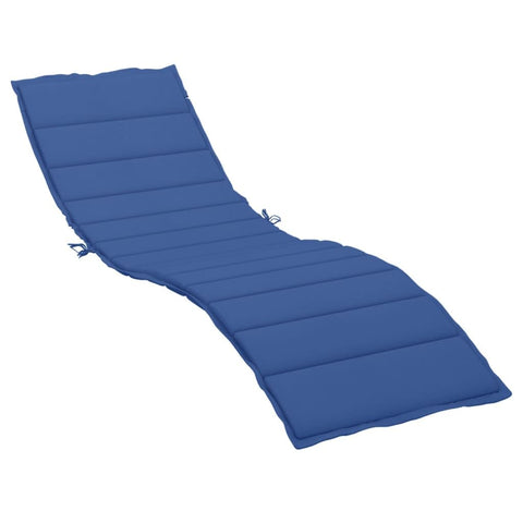 vidaXL Royal Blue Oxford Fabric Sun Lounger Chair Cushion - Water-Resistant Outdoor/Indoor Lounge Pad with Soft Foam Filling, 78.7"x19.7"x1.2"