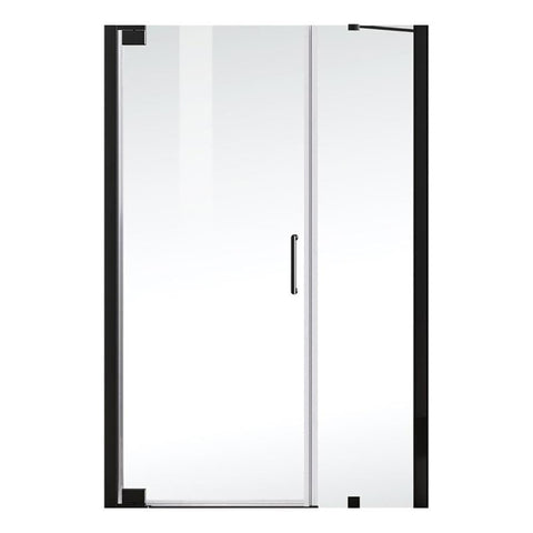 Elegant Kitchen and Bath Carson 48x72 Aluminum Shower Door in Black