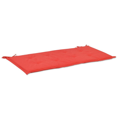 vidaXL Garden Bench Cushion in Vibrant Red - Outdoor Patio Furniture Comfort - 39.4"x19.7"x1.2" Foam Fiber Filled - Premium Polyester Oxford Fabric