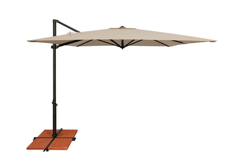 SimplyShade SSAG5A-86SQ09-D2422 Cantilever Umbrella, Beige & Black