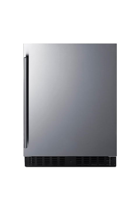 Summit ASDS2413 24 Inch Wide 30 Can Capacity Wine and Beverage Cooler Combo with High Temperature Alarm