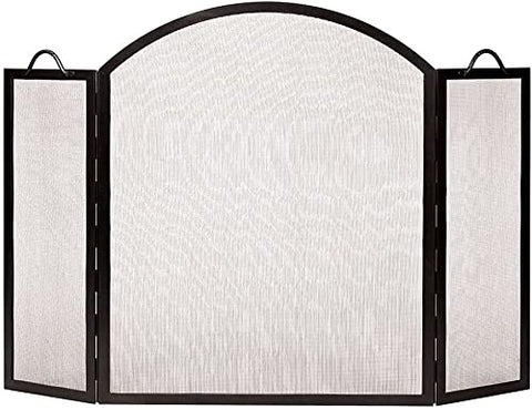 Oakestry Arched Top, 30x35-in, Graphite, Twisted Rope Folding Screen