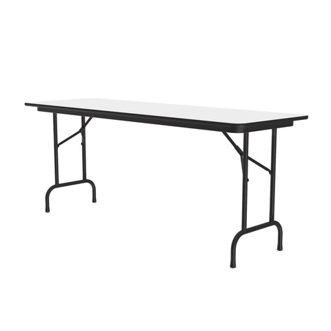 High Pressure Folding Table in Black Granite (24 in. x 72 in./White)