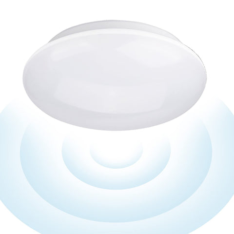 Pure White LED Ceiling Wall Surface Mount Microwave Motion Activated Smart LED Light Fixture Built with 180 LED 1200 Lms Multi-Functions for Residential Commercial and Industrial Lighting Applications