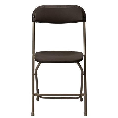 Commercial Seating Products Folding Chairs Set of 6 - Max Poly Performance Brown - Durable & Stackable Brown/Qty 6