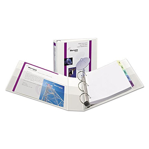 Heavy-Duty View Binder With Durahinge One Touch Ezd Rings/extra-Wide Cover 3 Ring 1.5 inch Capacity 11 X 8.5 White (1319)