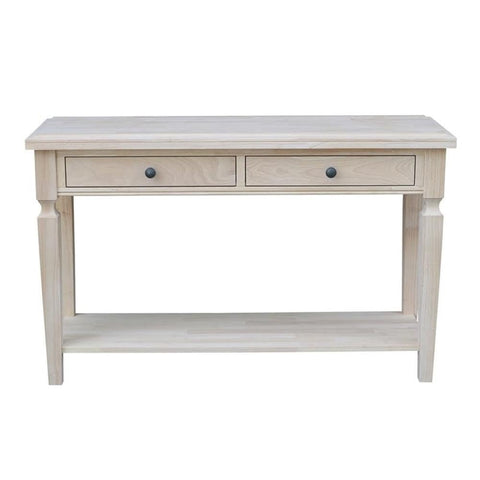 IC INTERNATIONAL CONCEPTS Vista Console Sofa Table Unfinished