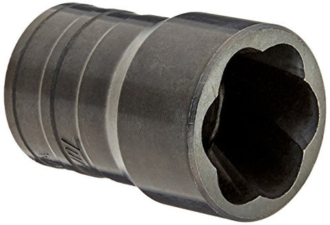 Williams JHWTS51709 1/2 Inch Drive TURBOSOCKET Salvage Socket, Metric Size 18 mm, Remove Damaged Nuts and Bolts, Usable On All Types of Standard Nuts and Bolts, Black Industrial Finish