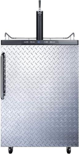 Summit SBC635MDPL Beer Dispenser, Silver With Diamond Plate