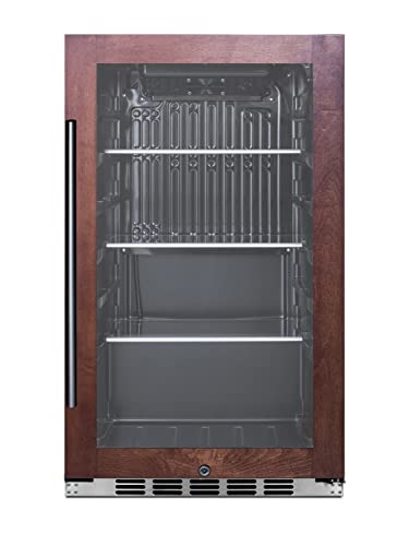 Summit 19” Beverage Center, Indoor or Outdoor Beverage Cooler, 3.13 cu.ft. Capacity, Shallow Depth, Panel Ready*- SPR488BOSCSSPNR (*Panels not included)