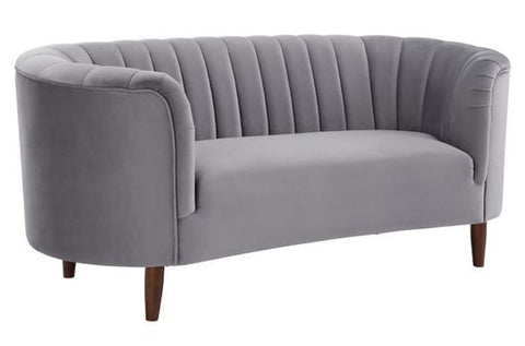 Millephri Gray Velvet Loveseat by Acme