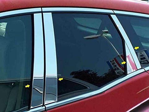 QAA is Compatible with 2007-2012 Mazda Cx-7 8 Piece Stainless Pillar Post Trim PP27722