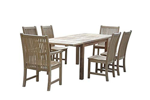 Anderson Teak Bahama Chicago 7-Pieces Dining Set Chair B